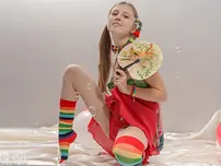 Young ultra-cute nymph