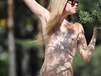 Young blonde teenager