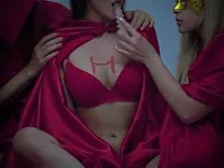 Pretty College Gals Vinna Reed And Sybil Pulverizing On The Floor