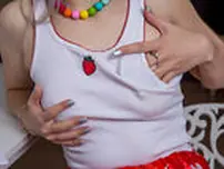 Closeup of teen pussy