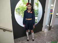 Lil' Asian Woman Eva Yi Gets Romped Well
