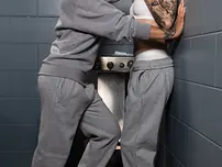 Stunner Gold Porks Supah-nice Light-haired Female In The Prison Cage pictures (Alex Grey)