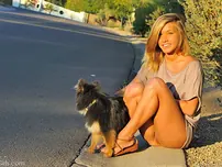 Naughty Light-haired Kennedy Leigh Is A True Vision As She Teases Bare And Ultra-insane Outdoors In Public