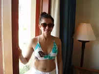 Indian chick is caught in her underwear while trying on different garments