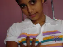 Indian solo dame fumbles her giant melons after unwrapping to her underpants