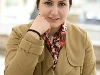 Ebony-haired plumper showcases her upskirt beaver with a strand of pleasure buttons jammed in cootchie