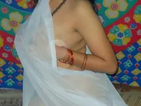 Indian solo female Rupali Bhabhi wears a mask while going bare