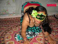Huge Indian inexperienced Velamma Bhabhi gets totally nude while wearing a mask