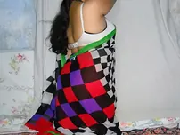 Overweight Indian dame Velamma Bhabhi showcases her funbags and cunt in a mask