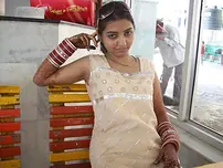 Indian woman models for bare bare shoot during her honeymoon