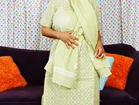 Elderly mature Indian Kira B modelling her wondrous legs non nude in sandals