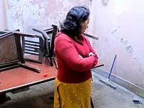 Lush Indian wife reveals giant hooter-sling-stuffers before displaying her large caboose
