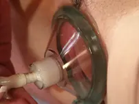 G/g Penny Flame works out Lexi Bardot's shaved labia with a coochie pump