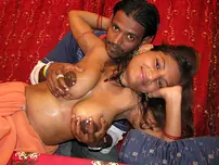 Indian girl receives a facial cumshot during sex with her lover