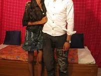 Thin Indian lady is unclothed bare before having her vulva tongued and spread