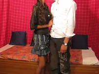 Thin Indian lady is unclothed bare before having her vulva tongued and spread