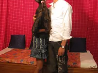 Thin Indian lady is unclothed bare before having her vulva tongued and spread