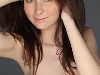 Ginger-haired Kattie Gold flaunts her flawlessly shaped assets and marvelous gash