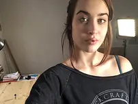 Wonderful inexperienced demonstrates her little baps & her sexy tat while nude