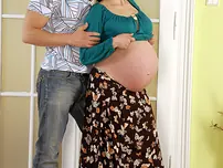 Preggo MUMMY Erica J likes a pulsating youthfull spear while her hubby is away