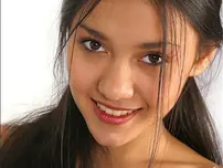 Gorgeous Indian teenage Sabeen gets completely bare on tousled sofa