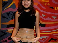 Unexperienced honey Hazel Heart shows her panties in public and heads bare at home