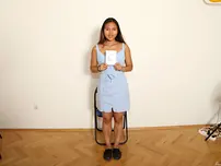 Obese teenage Olivia Lovely shows her huge udders and poses nude