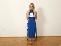 Lean Hungarian teenage Candee Licious unclothes & demonstrates her steaming suntanned bod