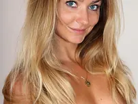 Small nubile Victoria Puppy peels off and demonstrates her lil' baps and clean-shaven slit