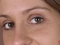 Black-haired COUGAR Lisa Glisten unveils her massive boobies and poses in high stilettos