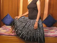 Pretty Indian female gets completely nude during a solo engagement