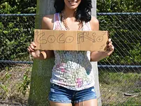 Latina woman gets juiced up on Coco Frio and nails her fresh stud buddy