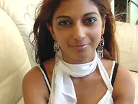 Indian teenager lets out her rigid hooters and a pierced nip from her swimsuit top