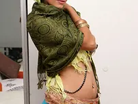 Totally clad Indian chick Yesica exposing her prohibited face