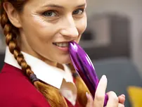 College Uniform Tease Lucianna Lucci