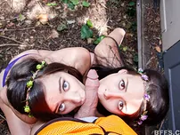 Gia Paige & Alaina Kristar's BFFs - A steamy lesbian threesome