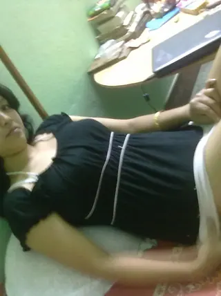 Indian doll Padma plays with her orbs while changing her clothes