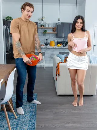 Angel Gostosa's bratty step-sister is a naughty slut - Angel