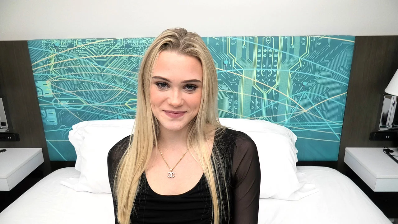 This blonde-haired blue-eyed cutie just turned 18 - VideoXXX.sex