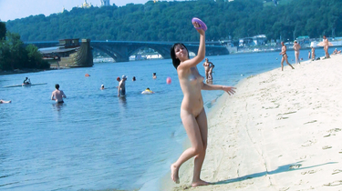 An adorable nudist girls