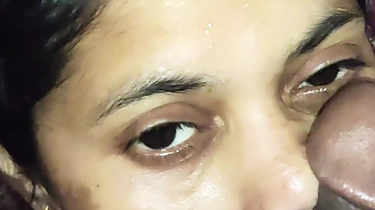 My Indian stepsister gets her face wettened in spunk after a super-hot and strenuous drill