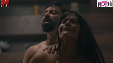 Stepson drills Indian starlet stepmom Mohinibob & creampies her fuckbox fledgling in real Hindi audio