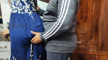 Witness as a diminutive-jugged Japanese wifey gets demolished in the kitchen by a BIG BLACK COCK