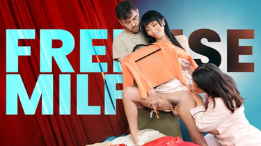 Stepmom Sarah Arabic & Marica Hase join in for Thanksgiving deep throat and knocker have fun with stepson in HD