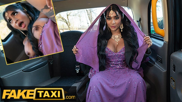 Desi nurse with big fun bags gets her cock-squeezing gash boinked rock hard in faux taxi activity