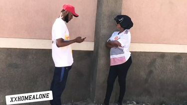 Nigerian female with a huge rump takes a rock-hard schlong in her booty while on the street