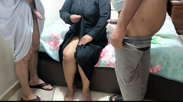 Madiha Egyptian gets her stepmom's cock-squeezing cooch banged by her ultra-kinky mate & her stepbro