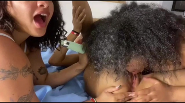 Bacon Boobies gets a moist and super-naughty threeway with her 2 fave gals in HD