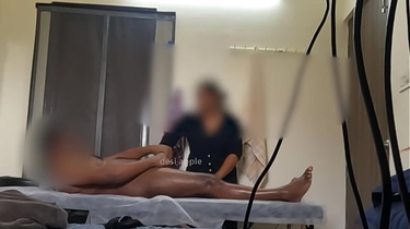 Thai massagist Rasiya Begum gives a super-steamy hand-job & fondles before romping her customer's boy