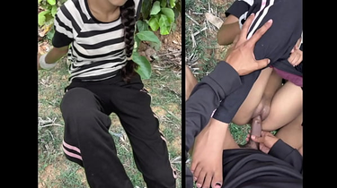 Desi dame A Masculine gets nasty with A Doll in a risky outdoor hook-up